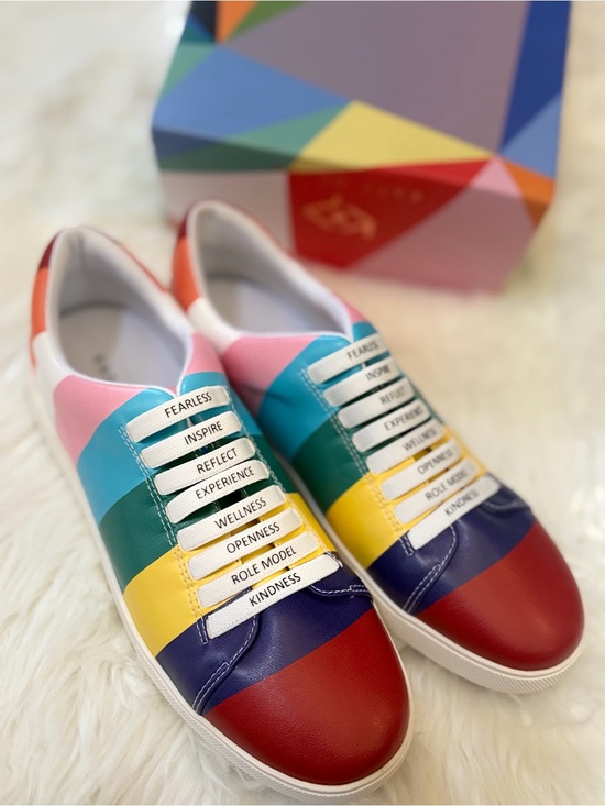Katy Perry Collections Shoes - Colorblock Inspiring Lace-Up Sneakers - Multicolor